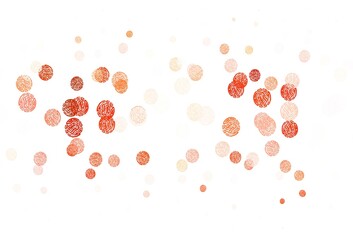 Light Red vector pattern with spheres.