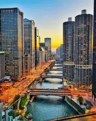 Gordijnen Chicago lights © thomas