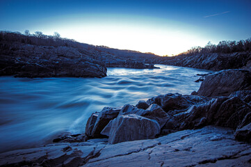 Great Falls Park in Virginia at sunrise