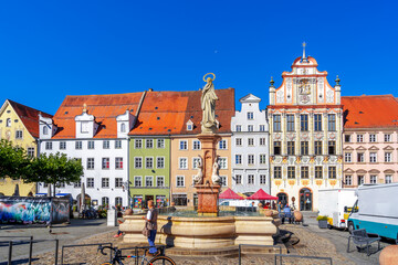 Hauptplatz, Landsberg am Lech, Bayern, Deutschland 