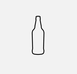 beer bottle. vector icon. illustration