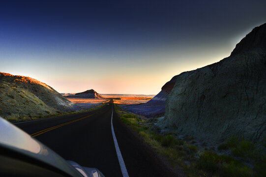 sunset in the mountains