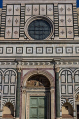 Fototapeta premium Detail of Santa Maria Novella church in Florence, Italy