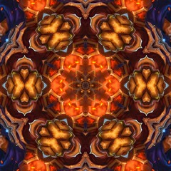 Illustration abstract kaleidoscope, art, wallpaper, design, and background.