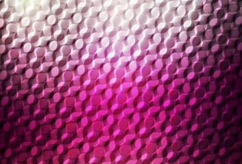 Dark Pink vector background with bubbles.