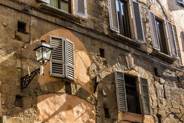 Old stone building in the centre of Florence, Italy