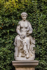 Fototapeta na wymiar FLORENCE, ITALY - OCTOBER 21, 2018: Sculpture in Boboli gardens in Florence, Italy