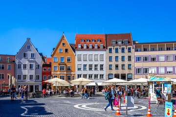 Rathausplatz, Augsburg, Bayern, Deutschland 