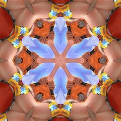 This is an Illustration abstract kaleidoscope with design art, wall art, unique, and backdrop.Its...