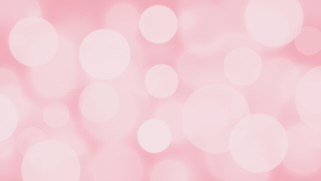 Abstract pink background with Circle bokeh. Light blurred of light glitter. Glow texture background