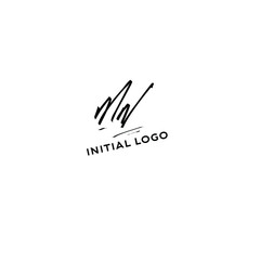 Fototapeta premium MN handwritten logo for identity