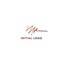 MR handwritten logo for identity