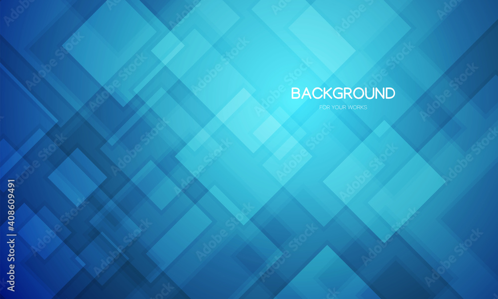 Aufkleber Abstract background vector illustration. Gradient blue with geometric shapes composition.