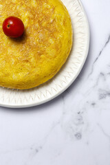 Homemade Spanish Omelette with Potatoes and Eggs