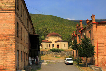 Fototapeta na wymiar Azerbaijan. Sheki city. The old mosque.