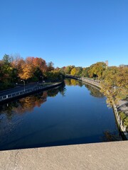 fall sunny water