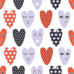 Valentine's Day seamless vector pattern