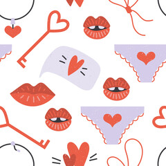 Valentine's Day seamless vector pattern