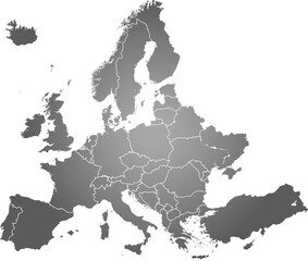 map of Europe - obrazy, fototapety, plakaty