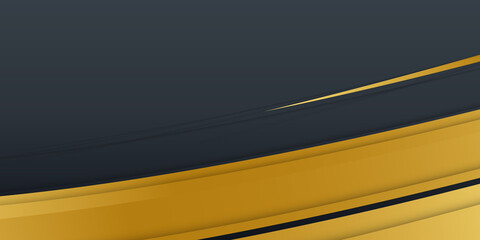 Abstract luxury gold background with light effect. Gold black abstract background. Abstract gold and black wave background