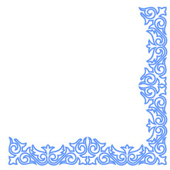 Obraz na płótnie Canvas Vector image of a patterned frame