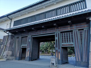 entrance to the palace garden in Tokyo