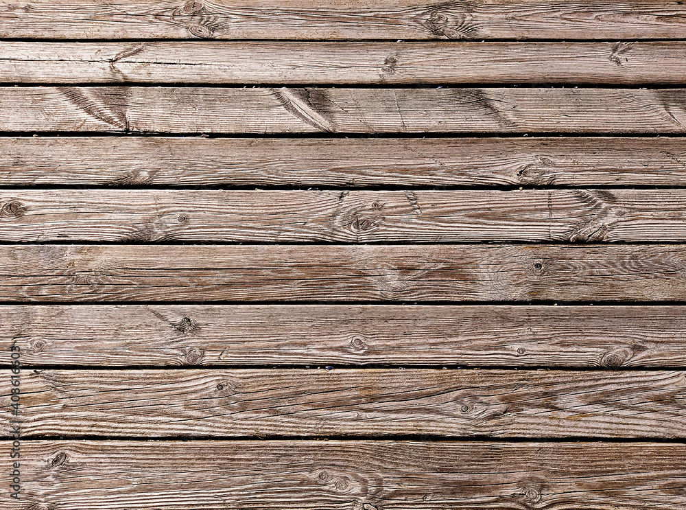 Wall mural wood background and wood texture on brown planks