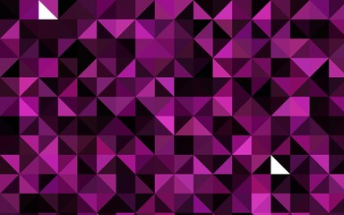 Dark Pink vector triangle mosaic pattern.