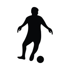 Football, Soccer Silhouette Vector Design Illustration