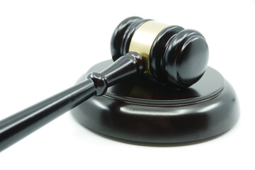 Judge Gavel on a white background. Justice concept. Law and Justice. Legality concept