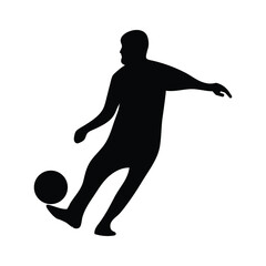 Football, Soccer Silhouette Vector Design Illustration