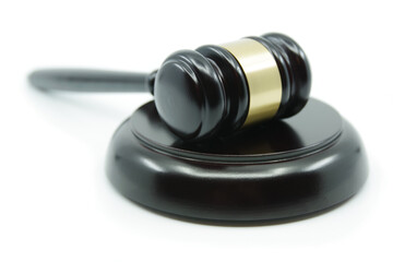 Judge Gavel on a white background. Justice concept. Law and Justice. Legality concept