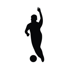 Football, Soccer Silhouette Vector Design Illustration
