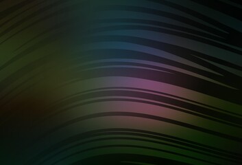 Dark Multicolor vector blurred shine abstract background.
