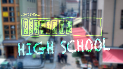 Street Sign to High School