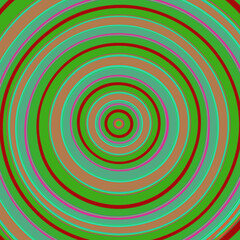 Colorful circle pattern, hypnosis background