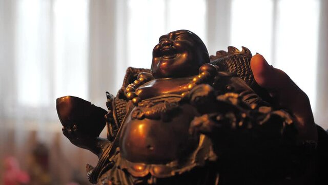 Buddhist Statuette of Hotei God