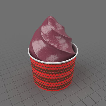 Cup of ice cream