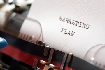 Marketing plan concept