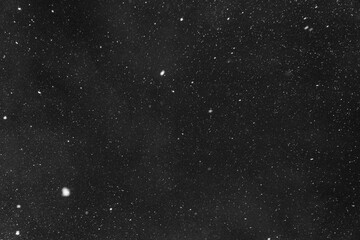 white snow on a black background, background image, selective focus, blank for the designer