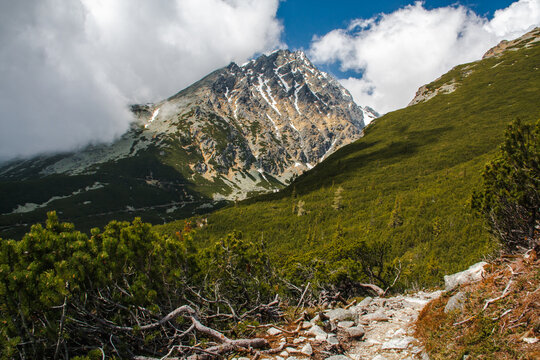 Gerlach highest peak of Slovakia in High Tatras mountains