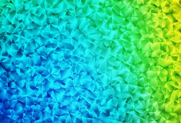 Light Blue, Green vector polygon abstract background.
