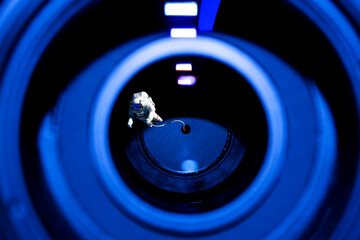 close up of a microscope