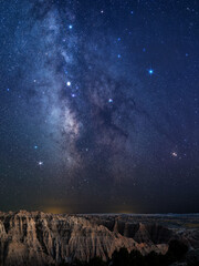 Badlands NP Milky Way nightscape
