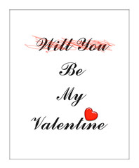 Happy Valentines Day Poster, Print, Background