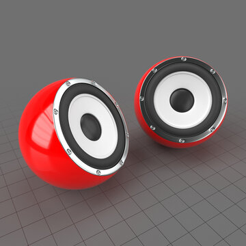 Spherical desktop speakers