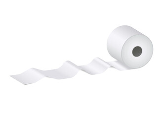 Roll of white paper.