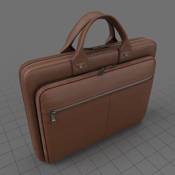 Leather laptop handbag 1