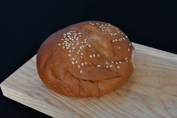 loaf of bread on table