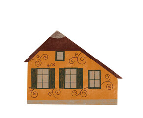 Abstract house. Illustration on white isolated background 